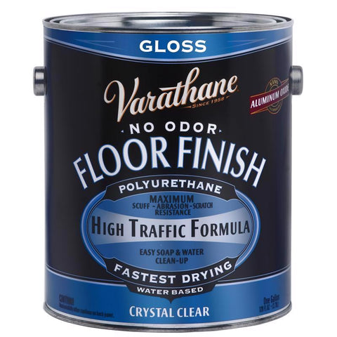 Varathane Gloss Crystal Clear Water-Based Floor Paint 1 gal, Pack of 2