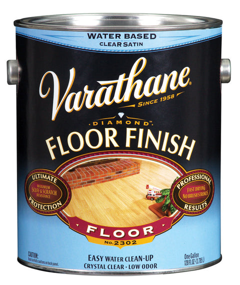 Varathane Water Based Satin Floor Finish 1 gal. Clear