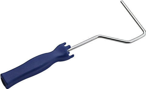 Wooster Mini-Koter R012-4 Roller Frame, 4 in L Roller, Plastic Handle, Threaded, Short Handle, Blue Handle
