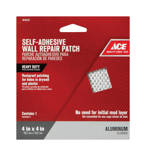 Ace 0.33 ft. L x 4 in. W Reinforced Aluminum White Self Adhesive Wall Repair Patch