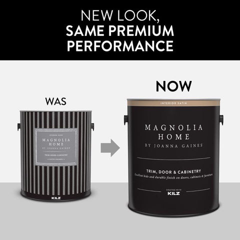Magnolia Home by Joanna Gaines KILZ Satin Tintable Base 3 Cabinet and Trim Paint Interior 1 gal, Pack of 4