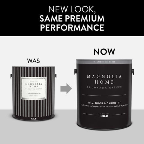 Magnolia Home by Joanna Gaines KILZ Semi-Gloss Tintable Base 1 Cabinet and Trim Paint Interior 1 gal, Pack of 4