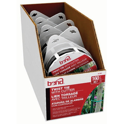 Bond Manufacturing Green Plastic Coated Wire Ties 160 ft. L x 4 in. W
