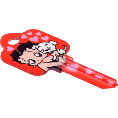 Howard Keys Betty Boop Betty Boop Pals Forever House/Office Key Blank Single sided For Schlage