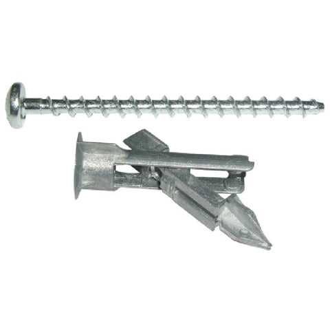 Hillman Walldog No. 10 x 1-1/4 in. L Phillips Pan Head Chrome Construction Screws 52 pk