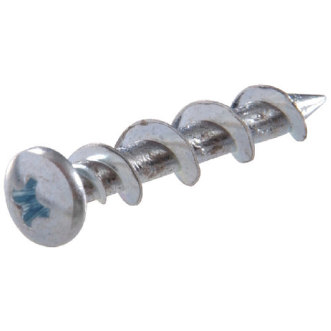 Hillman Walldog No. 10 x 1-1/4 in. L Phillips Pan Head Chrome Construction Screws 52 pk