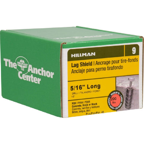 Hillman Lag Shields 5/16 in. Long 40 pk