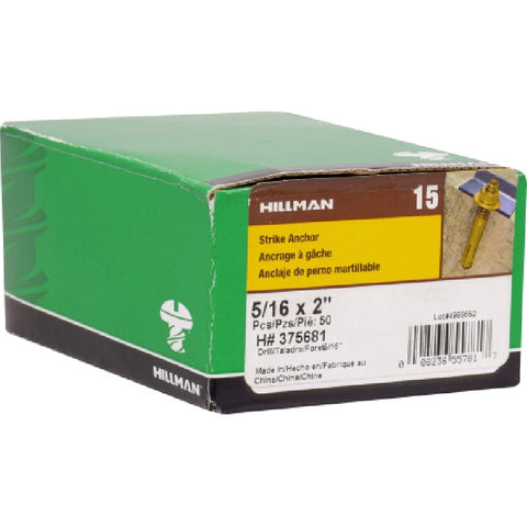 Hillman Strike Anchor 5/16 in. Dia. x 2 in. L 50 pk