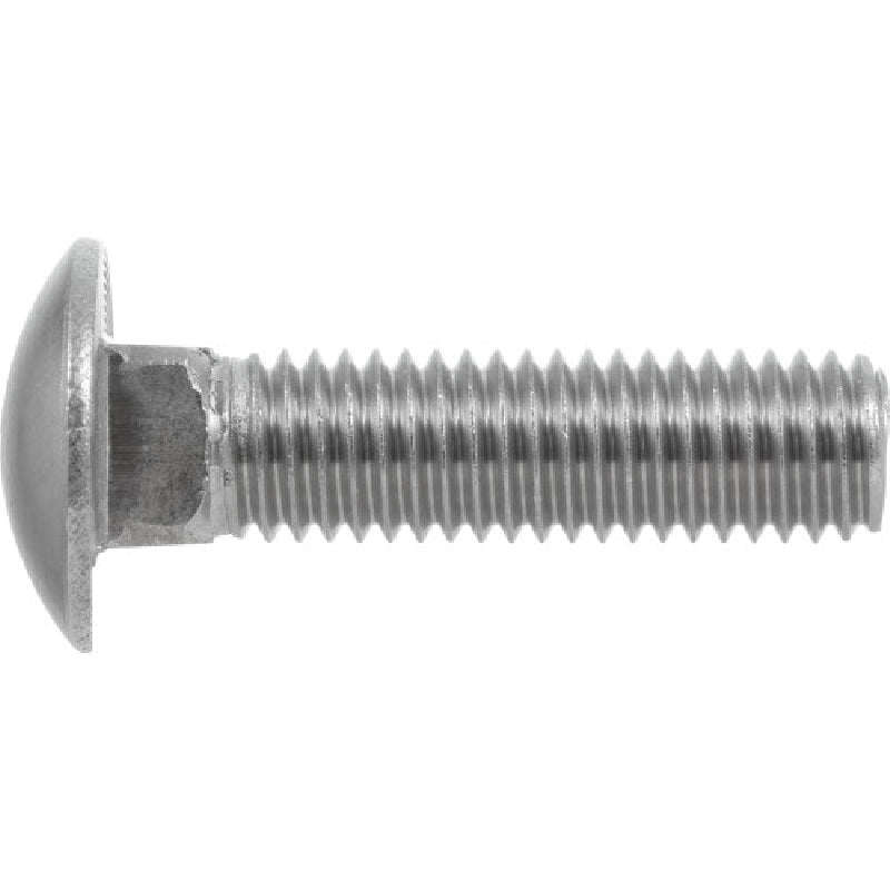 Hillman 0.375 in. Dia. x 4 in. L Stainless Steel Carriage Bolt 25 pk ...