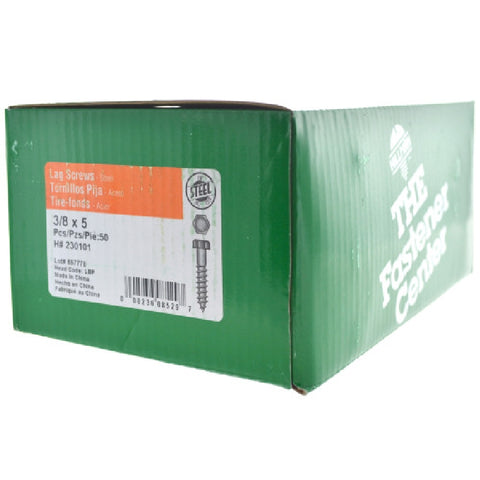 Hillman 3/8 in. x 5 in. L Hex Lag Screw