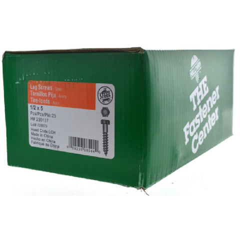 Hillman 1/2 in. x 5 in. L Hex Lag Screw