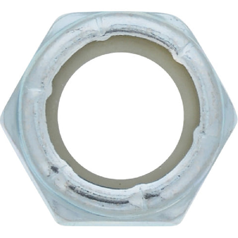 Hillman 3/8 Zinc-Plated Steel SAE Nylon Lock Nut 100 pk
