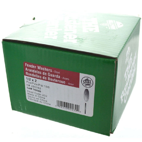 Hillman Zinc 1/2 x 2 in. Fender Washer 100 pk
