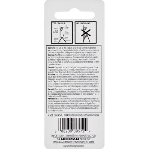 Hillman AnchorWire 50 lb. Steel Standard Picture Hanger 3 pk