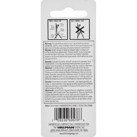 Hillman AnchorWire 100 lb. Steel Standard Picture Hanger 2 pk