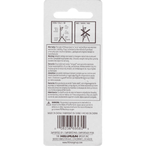 Hillman AnchorWire 10 lb. Steel Standard Picture Hanger 8 pk