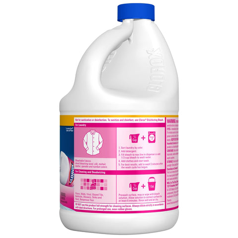 Clorox Splash-Less Fresh Meadow Scent Bleach 77 oz, Pack of 6