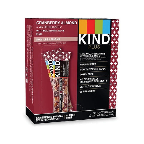 Kind Plus Cranberry Almond Granola Bar 1.4 oz. Wrapper