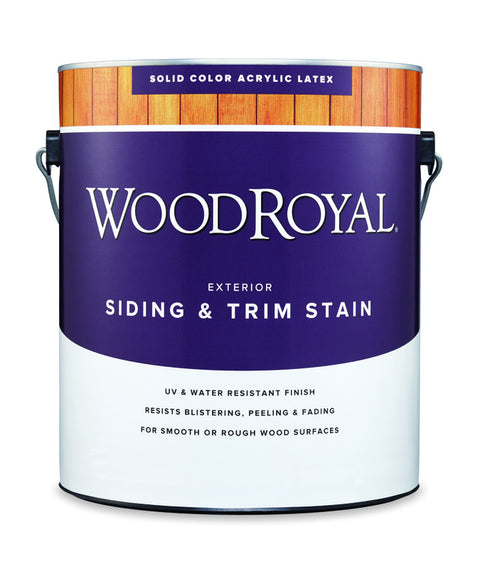 Ace Wood Royal Solid Tintable Flat Ultra White Base Acrylic Latex Siding and Trim Stain 1 gal, Pack of 4