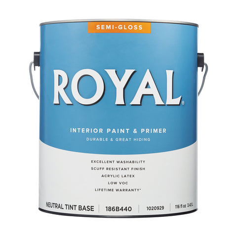 Royal Semi-Gloss Tint Base Neutral Base Paint Interior 1 gal