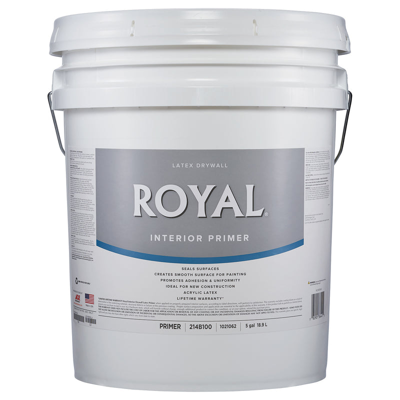 Royal Primer Flat Latex Drywall Primer 5 gal – Shell Lumber and Hardware