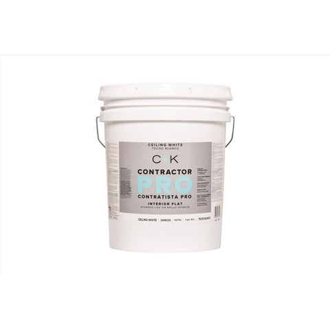 Contractor White Color Code C+K Contractor Pro Flat Ceiling White Paint Interior 5 gal – Shell ...