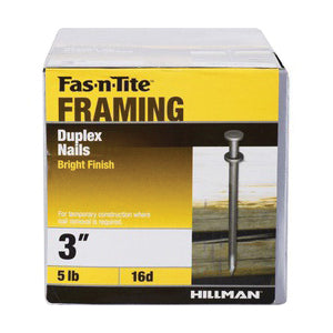 Ace Double 3 in. L Duplex Nail Bright 5 lb.