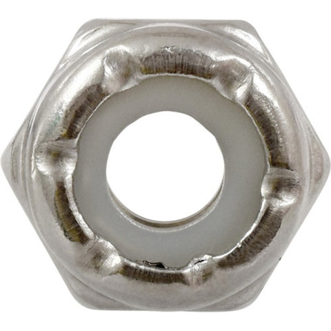 Hillman 10 Stainless Steel SAE Nylon Lock Nut 100 pk