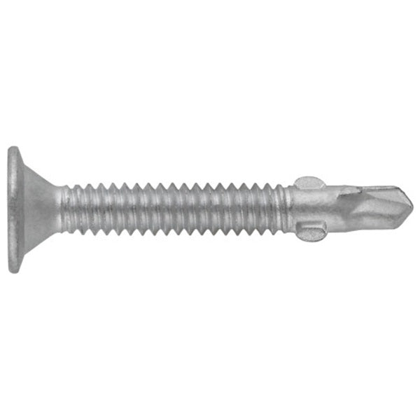 Phillips Shell Hillman Flat Head Phillips Drive Self Drilling Screws Steel 12-24 x 1 ...