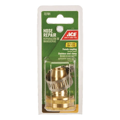 Ace 5/8 in. Hose Barb x 3/4 in. FHT Brass Hose Repair Female Threaded