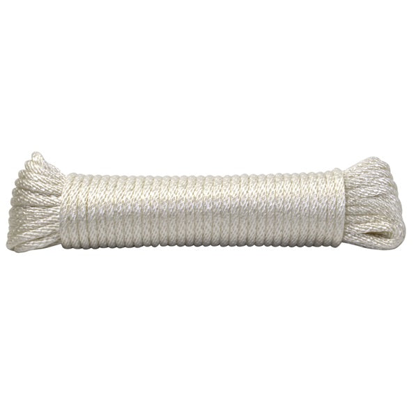 Ace 1/4 in. Dia. x 50 ft. L Solid Braided Nylon Rope White – Shell ...