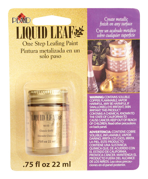Plaid Metallic Classic Gold Glaze 0.8 oz.