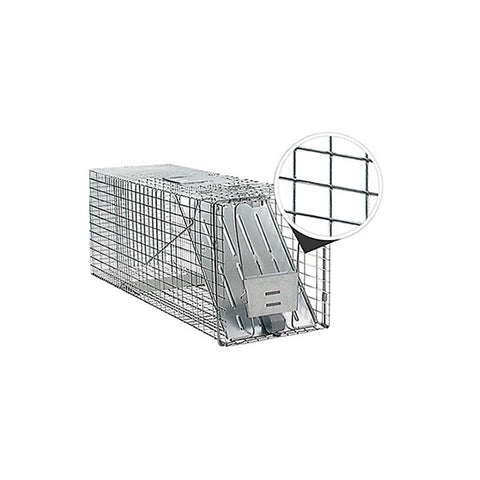Havahart 1079 Animal Trap, 32 in L, 10 in W, 12 in H, Spring-Loaded Door