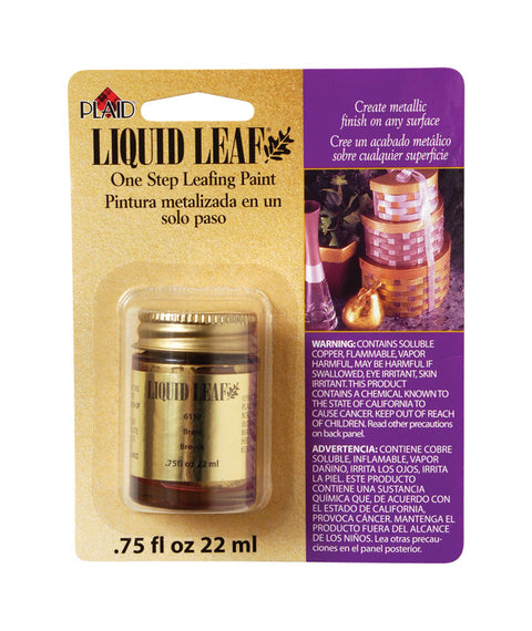 Plaid Metallic Brass Glaze 0.8 oz.