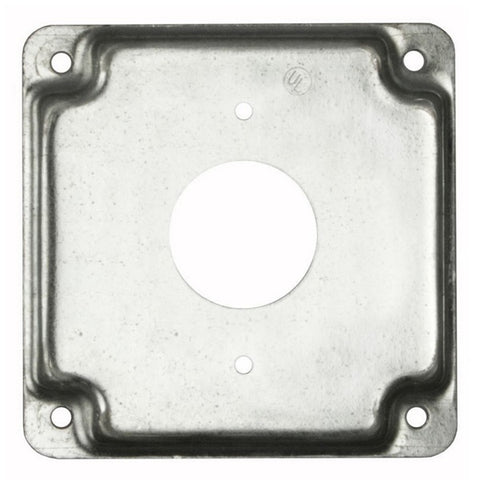 Raco Square Steel Electrical Cover For 1 Receptacle Gray