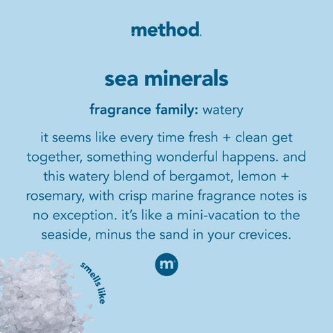Method Sea Minerals Scent Foam Hand Soap Refill 28 oz, Pack of 4