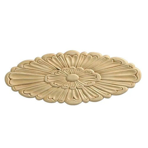 Large Rosette White Hardwood 1 PC
