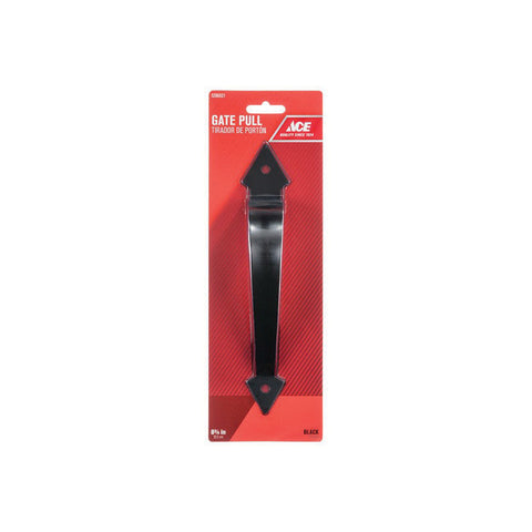 Ace 8.8 in. L Black Ornamental Gate Pull