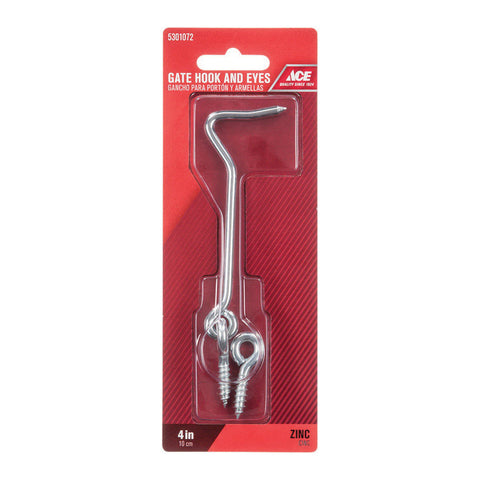 Ace 0.73 in. L Zinc Gate Hook and Eye 1 pk