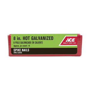 Ace Diamond 8 in. L Spike Nail Smooth Hot-Dipped Galvanized Steel 5 lb.
