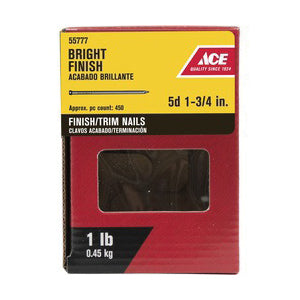 Ace Countersunk 1-3/4 in. L Finishing Nail Thin Bright Steel 1 lb.