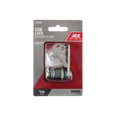 Ace Shell Lock Ace Chrome Cam Lock – Shell Lumber and Hardware