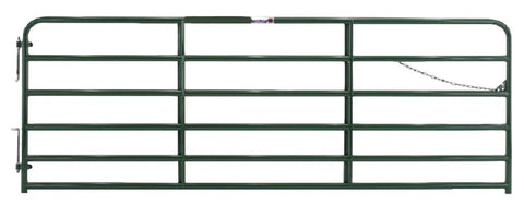 Tarter 2RG12 Bull Gate, 12 ft W Gate, 52 in H Gate, Steel Frame, Red