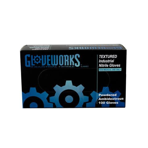 Gloveworks Nitrile Disposable Gloves Extra Large 100 pk Blue