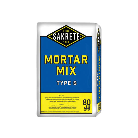 MORTAR MIX 80 LBS TYPE S