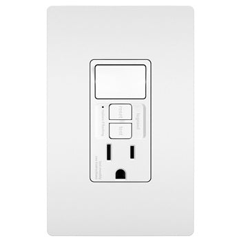 Leviton GFCI Receptacle 15 amps 5-15R 125 volts White