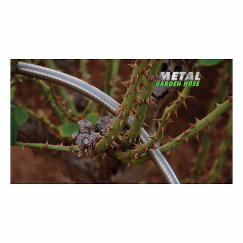 Metal Garden Hose As Seen on TV 5/8 in. Dia. x 50 ft. L Garden Hose Kink Resistant