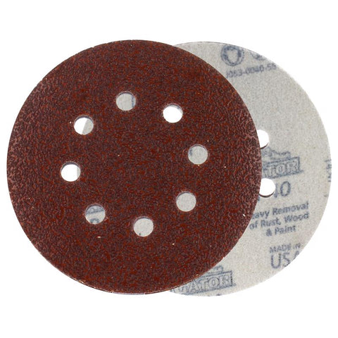 Ace 5 in. Aluminum Oxide Hook and Loop Sanding Disc 40 Grit Coarse 15 pk