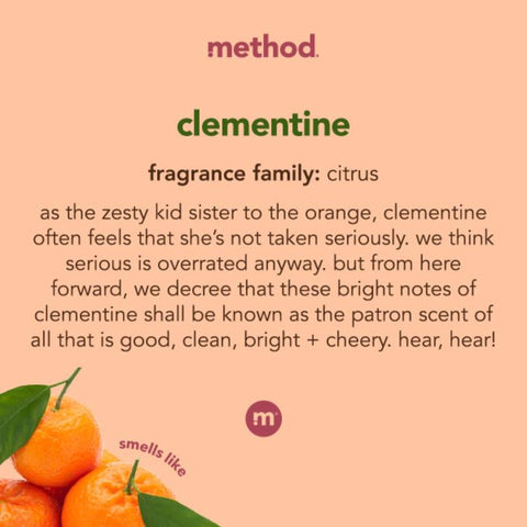 Method Clementine Scent Liquid Dish Soap Refill 54 oz 1 pk, Pack of 4