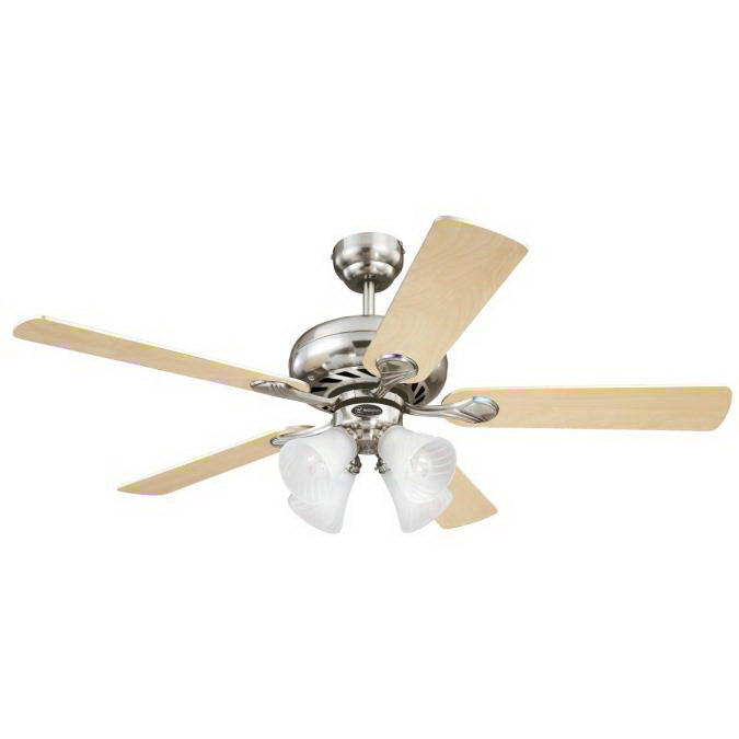 Shell Ceiling Fan Westinghouse Swirl Ceiling Fan 52 in. W Brushed Nickel – Shell Lumber ...